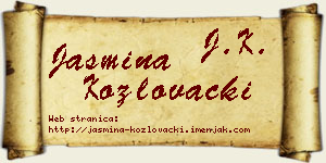 Jasmina Kozlovački vizit kartica